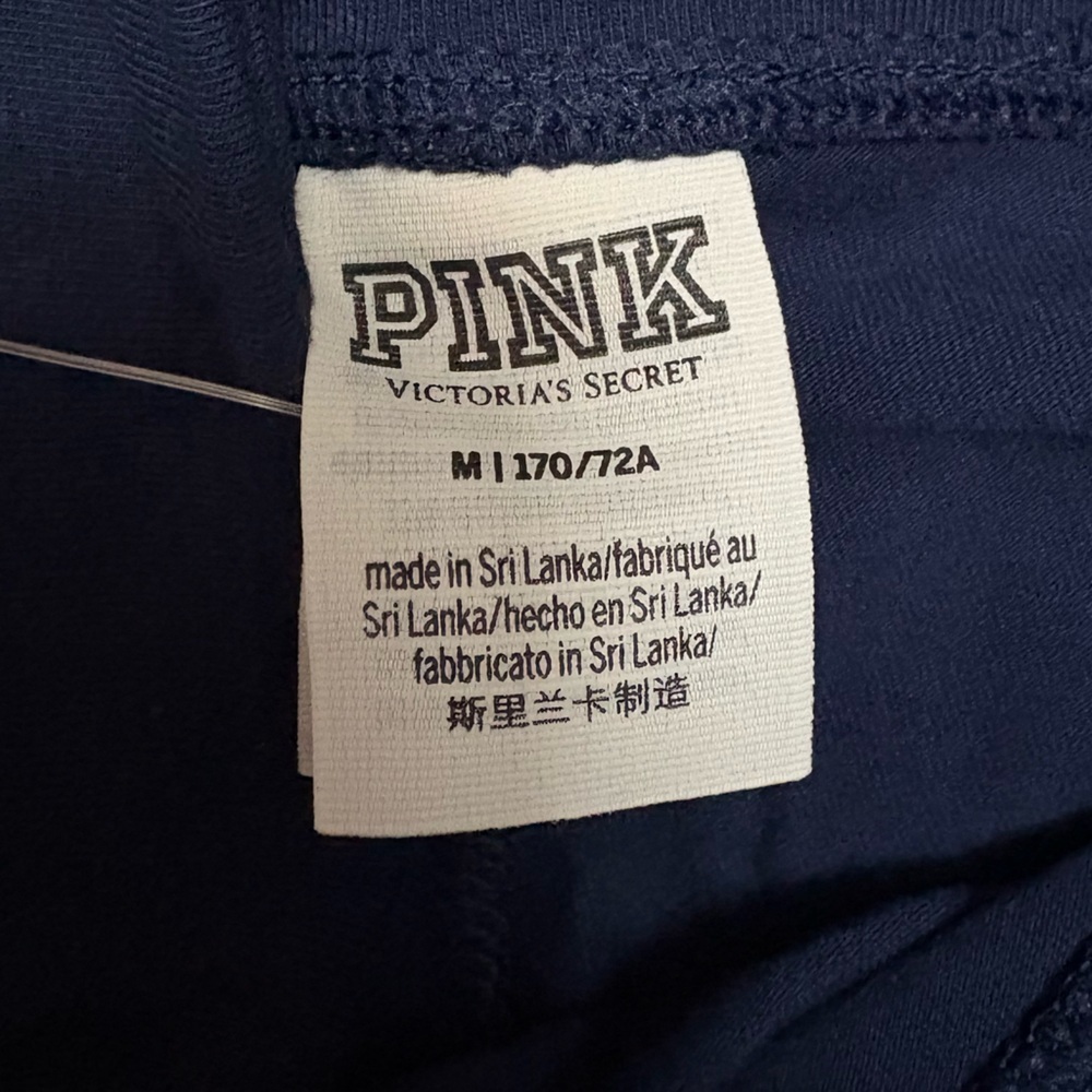 Pink by Victoria’s Secret Navy High Waist Full Length Leggings Size Medium NWT - Picture 5 of 8